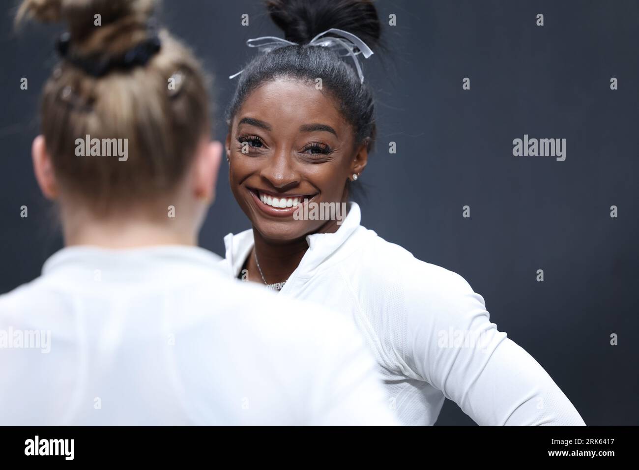 August 23, 2023 Olympic gold medalist SIMONE BILES during podium