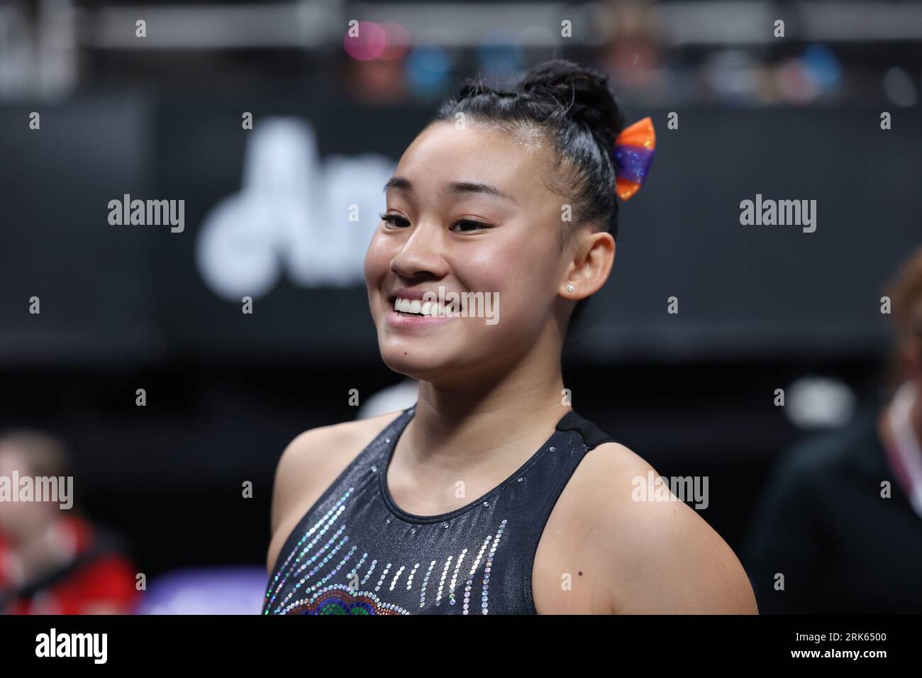 August 23, 2023 Gymnast Leanne Wong during podium training at the U.S