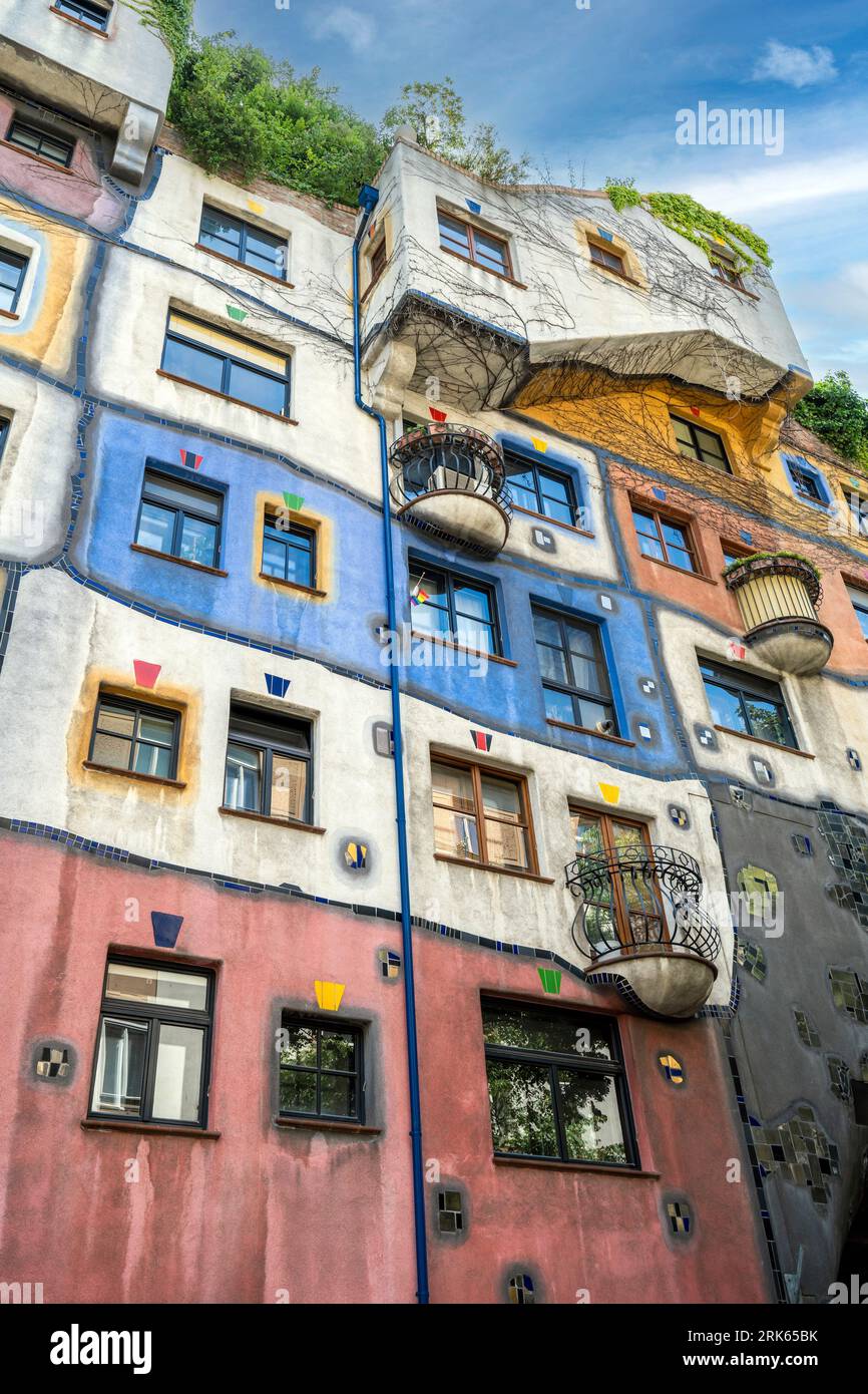 Hundertwasser house, Vienna, Austria Stock Photo