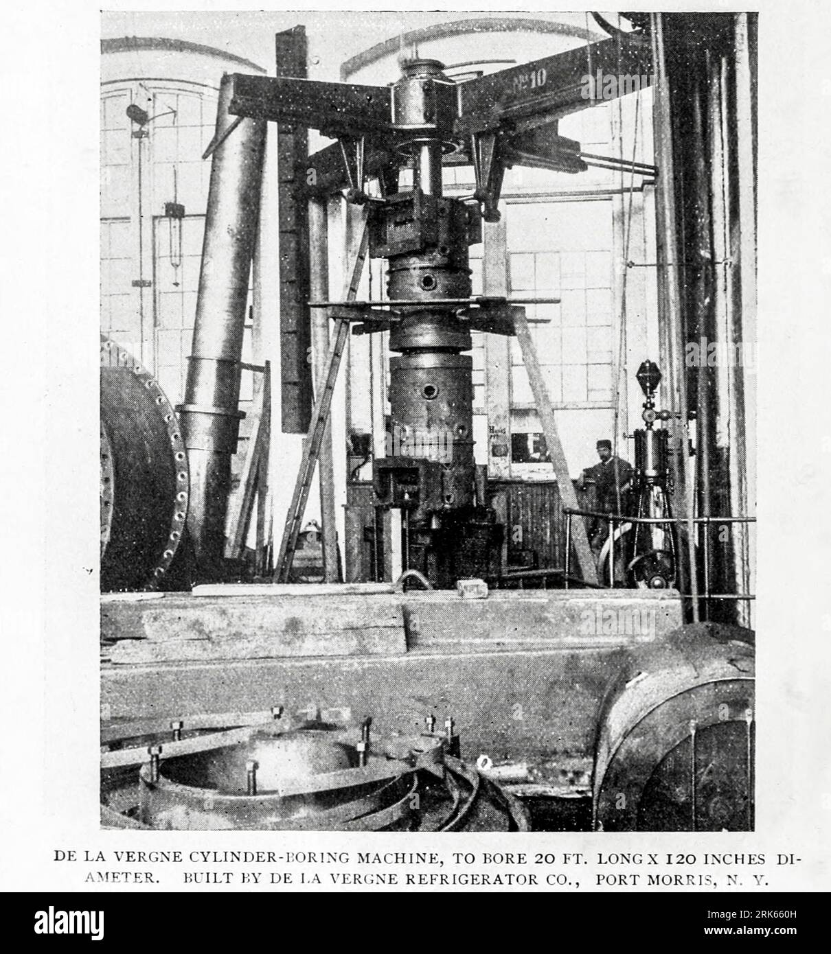 De La Vergne Cylindrical Boring Machine from the Article MODERN MACHINE