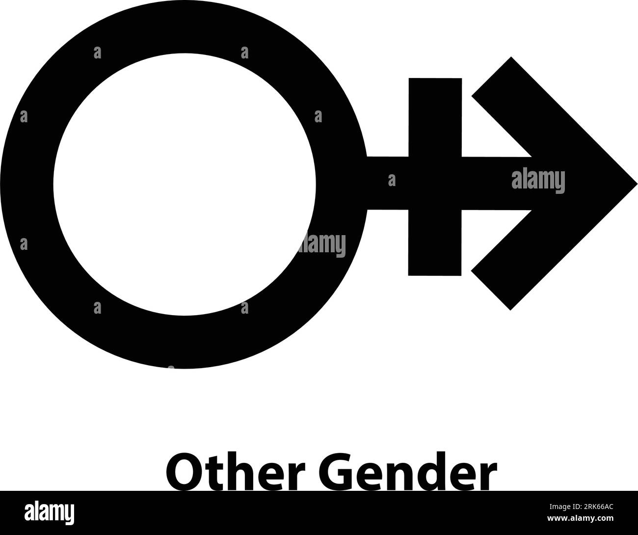Other gender Symbol icon. Gender icon. vector sign isolated on a white background illustration for graphic and web design. Stock Vector