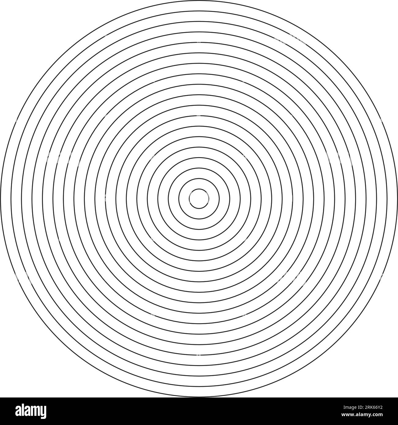 What are concentric circle templates and sections?