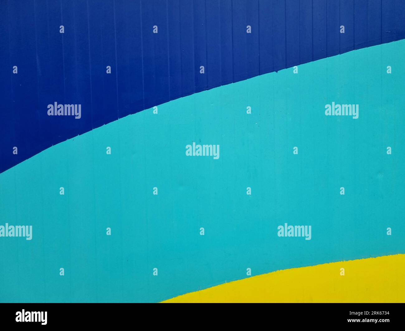 A vibrant and abstract painting featuring an array of colors, with an