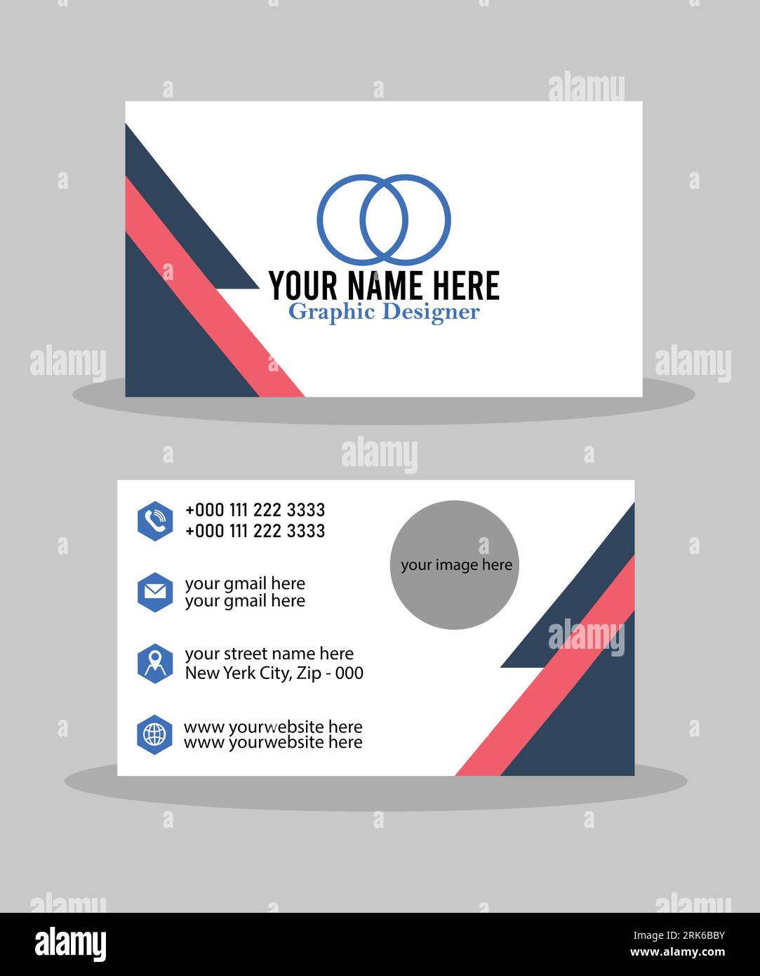Professional creative and modern business card business identity