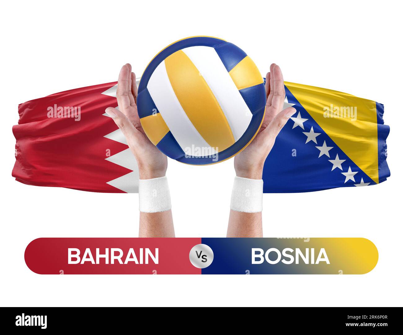 Bahrain vs Bosnia national teams volleyball volley ball match