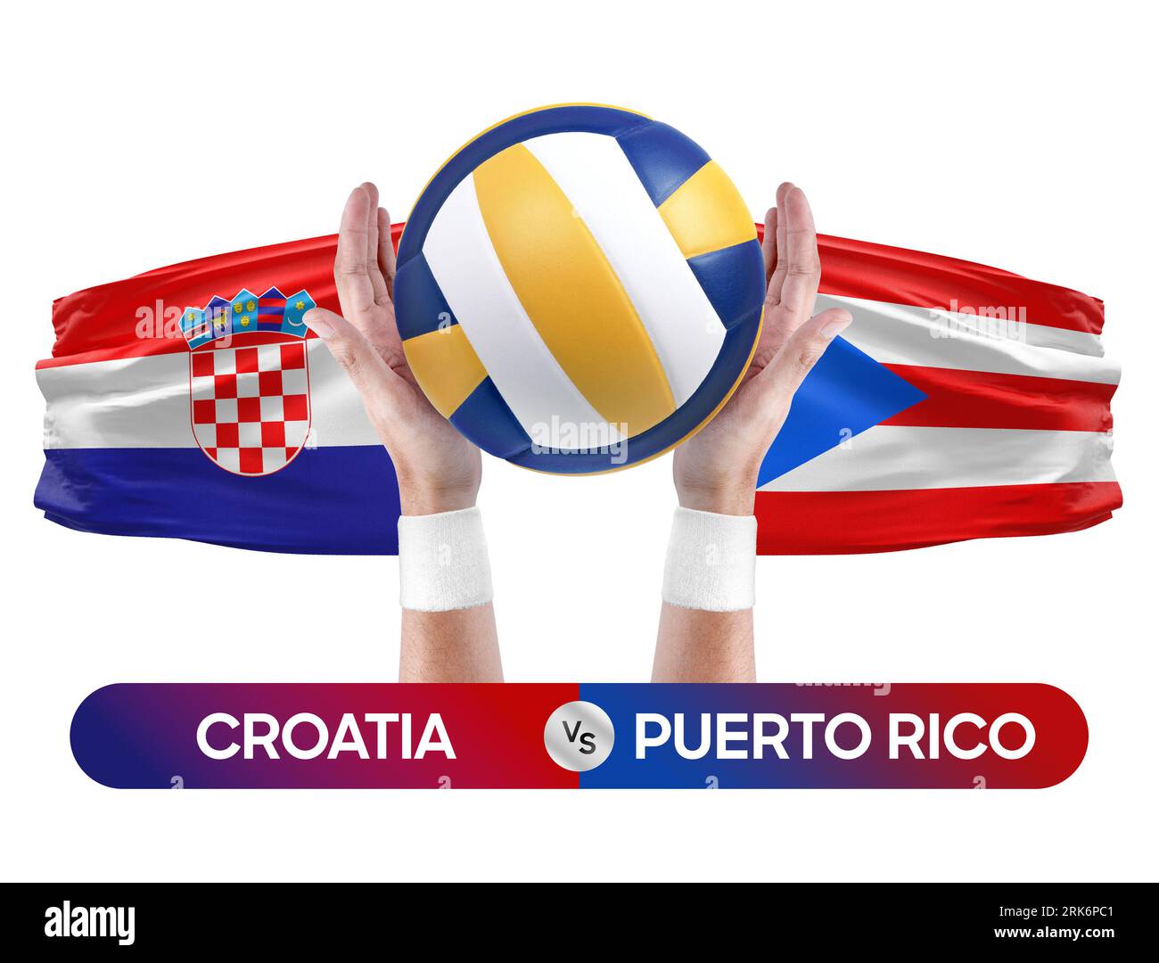 Croatia vs Puerto Rico national teams volleyball volley ball match