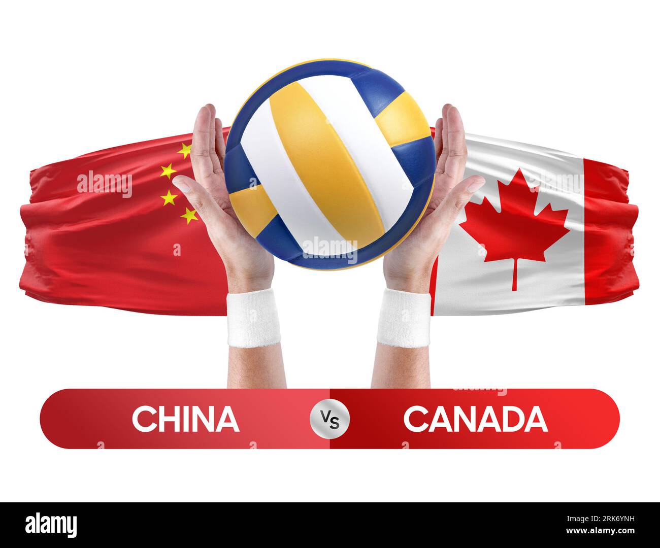 China vs Canada national teams volleyball volley ball match competition