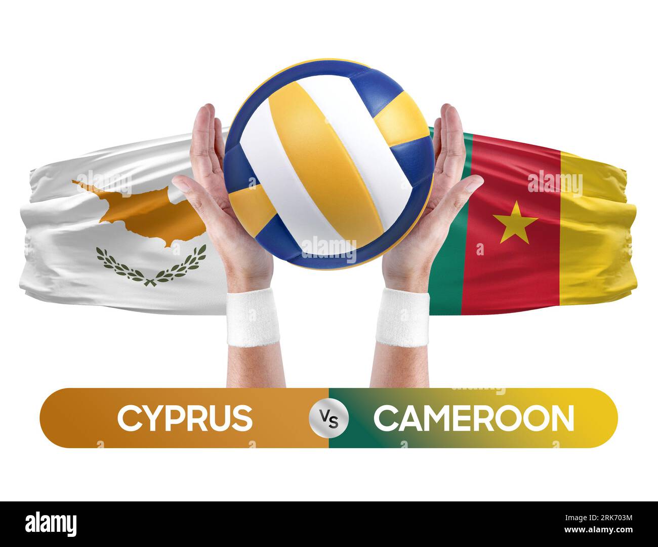 Cyprus vs Cameroon national teams volleyball volley ball match