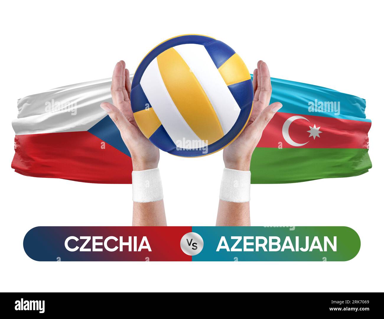 Czechia vs Azerbaijan national teams volleyball volley ball match