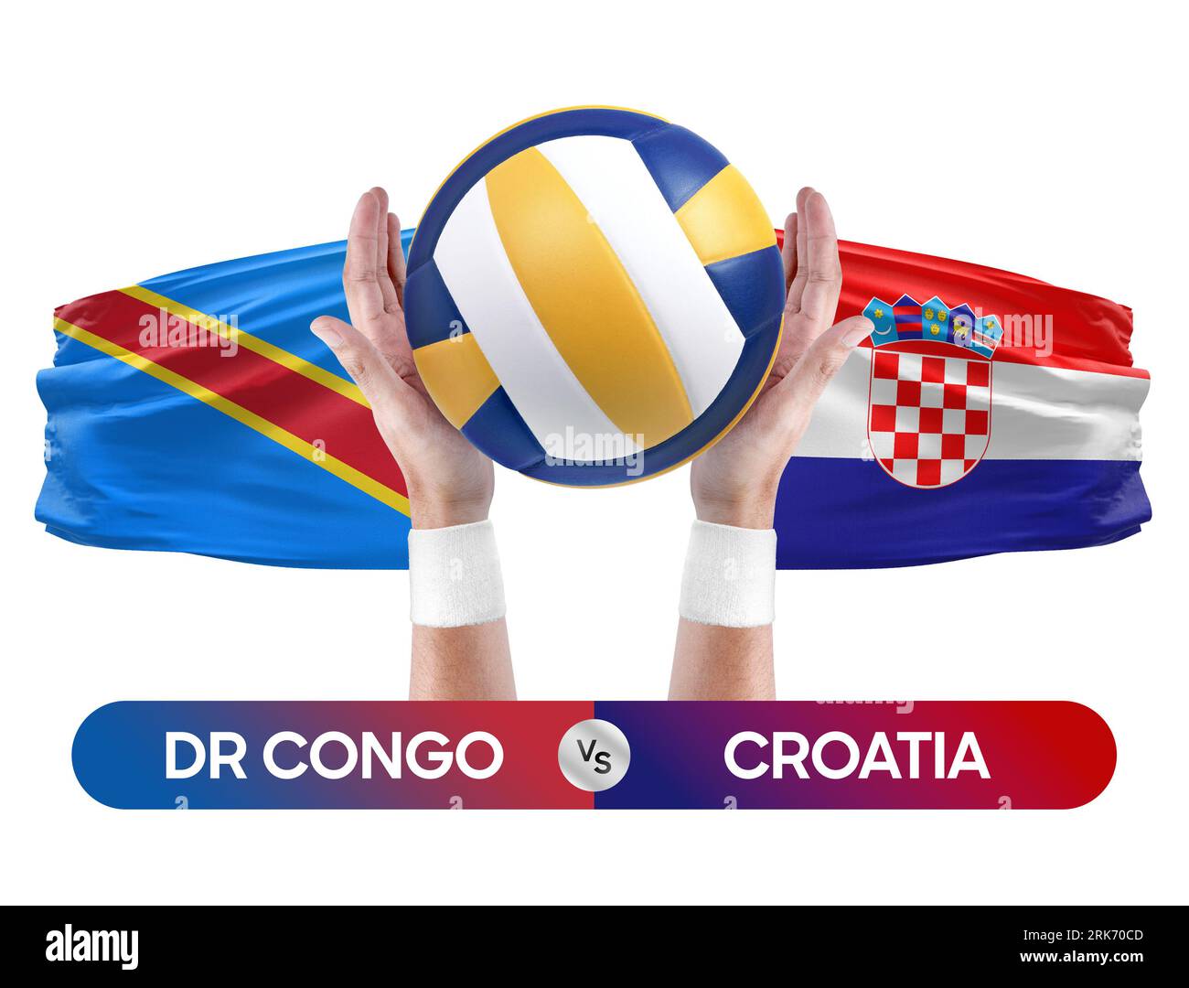Croatia dr congo flag hi-res stock photography and images - Alamy