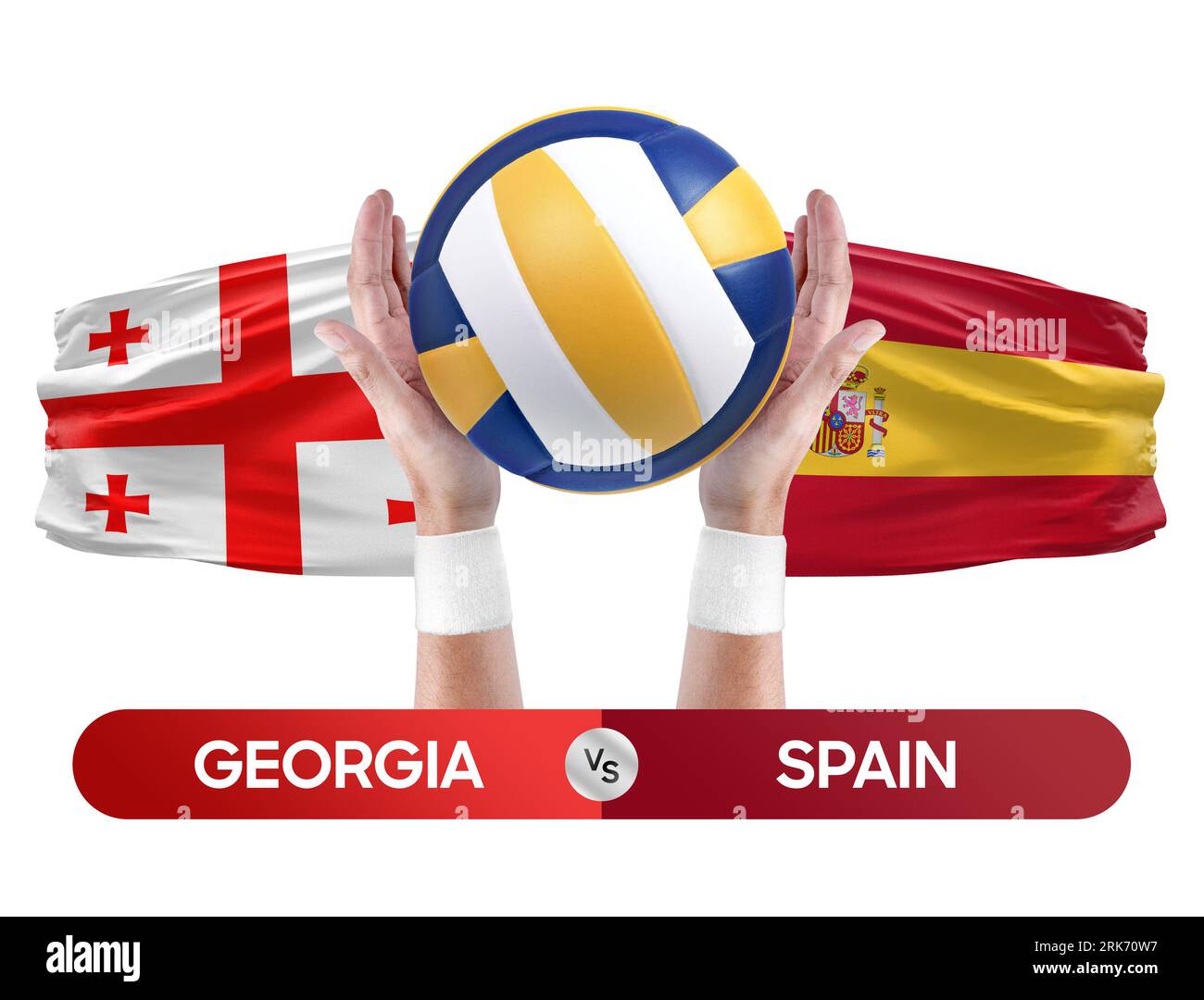 vs Spain national teams volleyball volley ball match