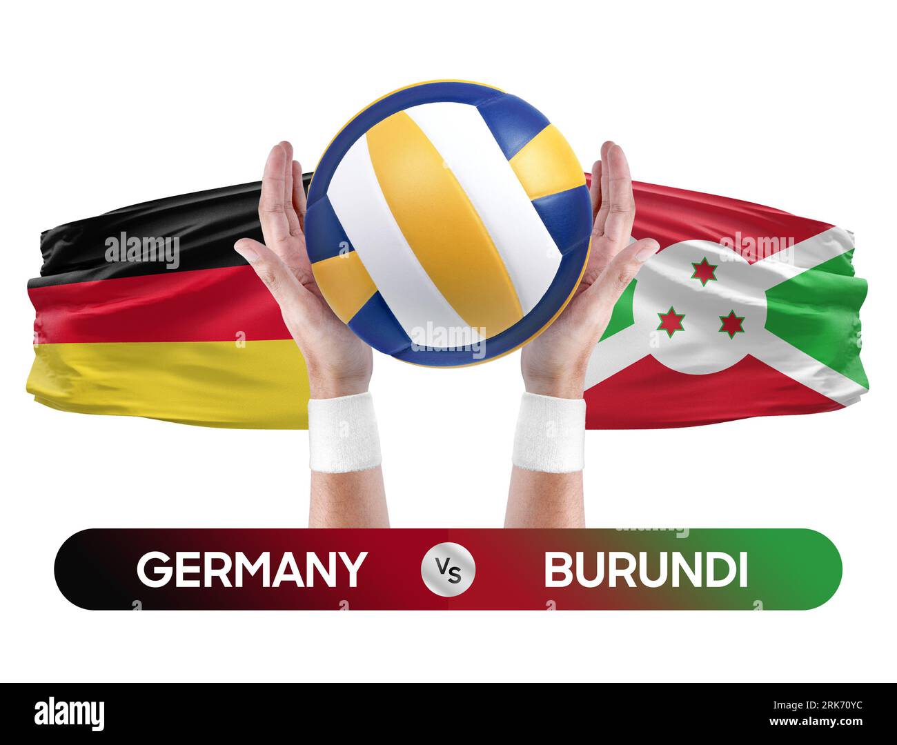Germany vs Burundi national teams volleyball volley ball match