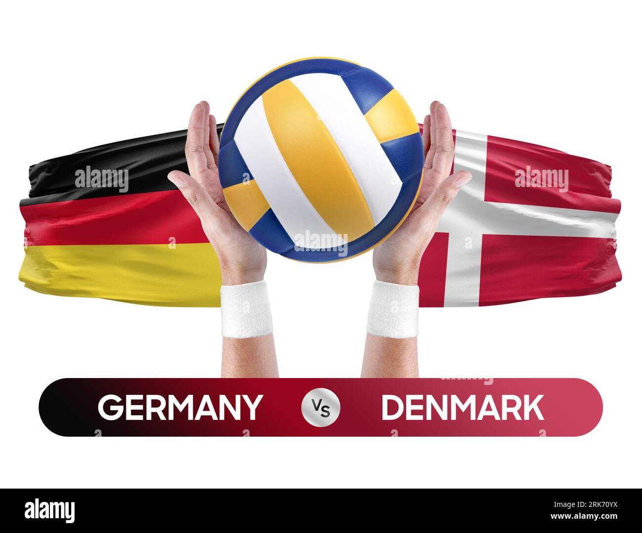 Germany vs Denmark national teams volleyball volley ball match