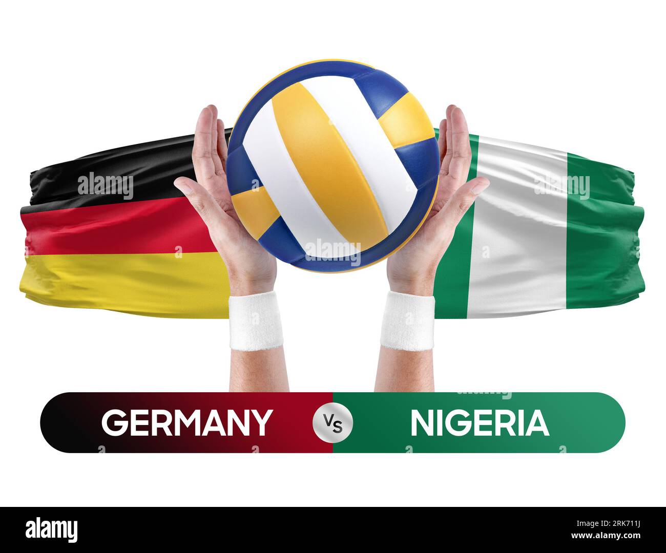 Germany vs Nigeria national teams volleyball volley ball match