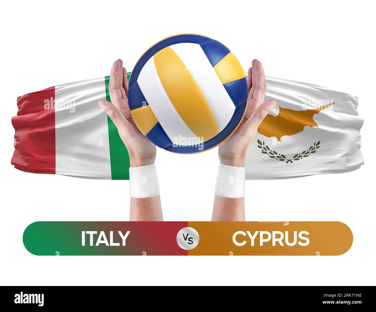 Italy vs Cyprus national teams volleyball volley ball match competition