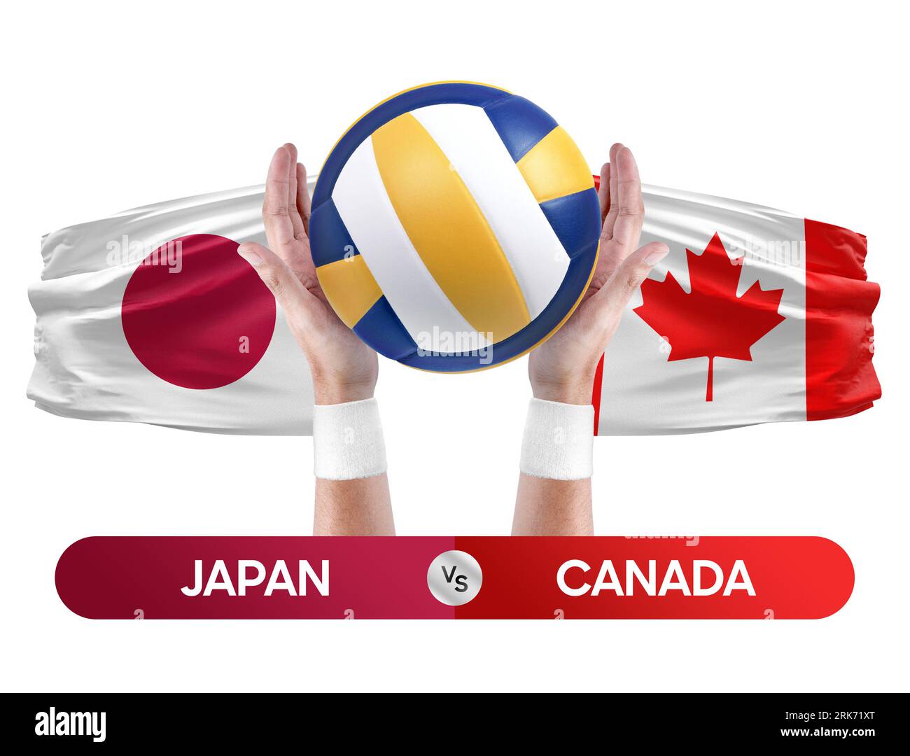 Japan vs Canada national teams volleyball volley ball match competition