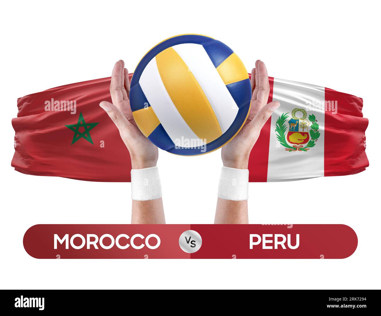 Morocco vs Peru national teams volleyball volley ball match competition