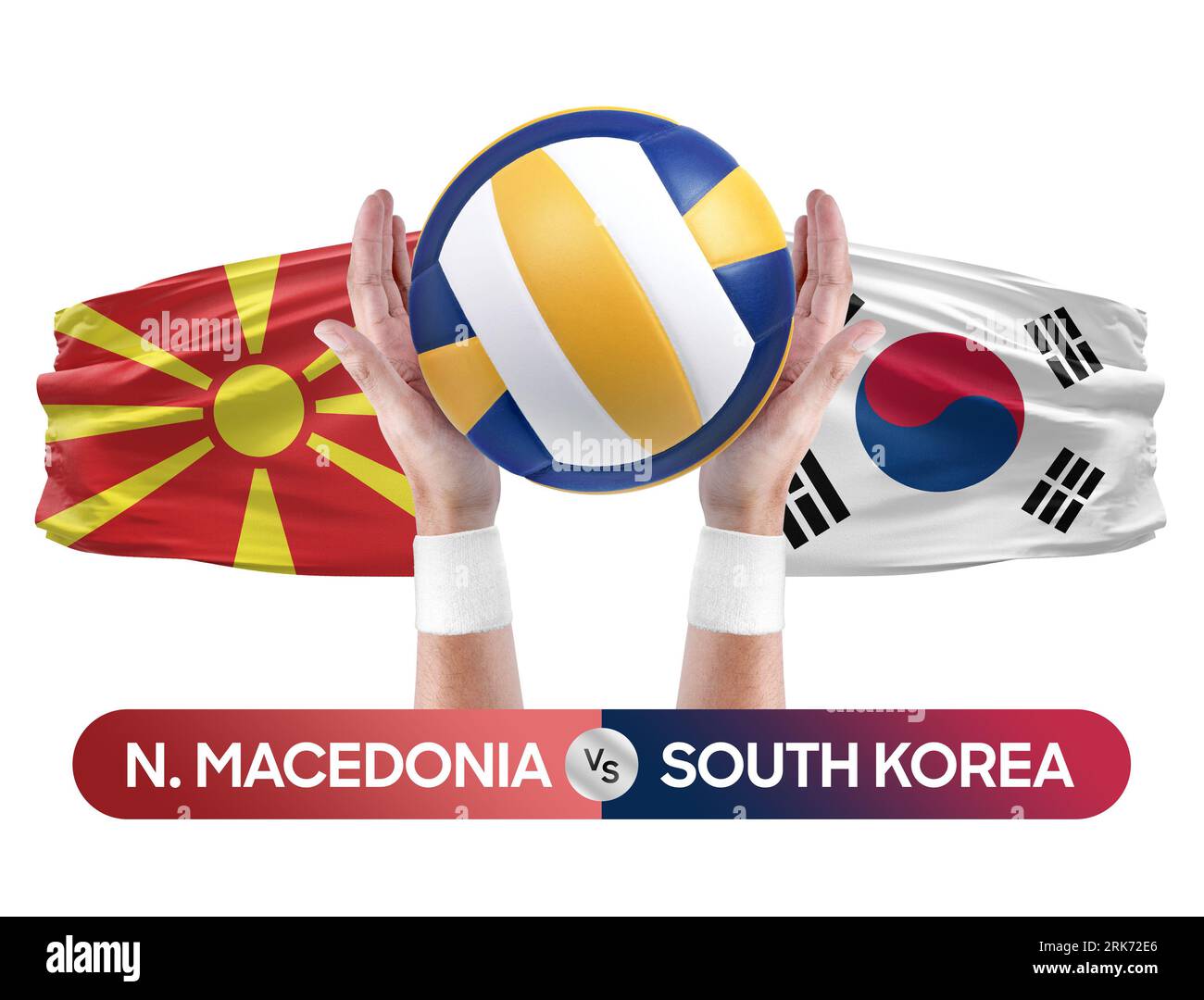 North Macedonia vs South Korea national teams volleyball volley ball