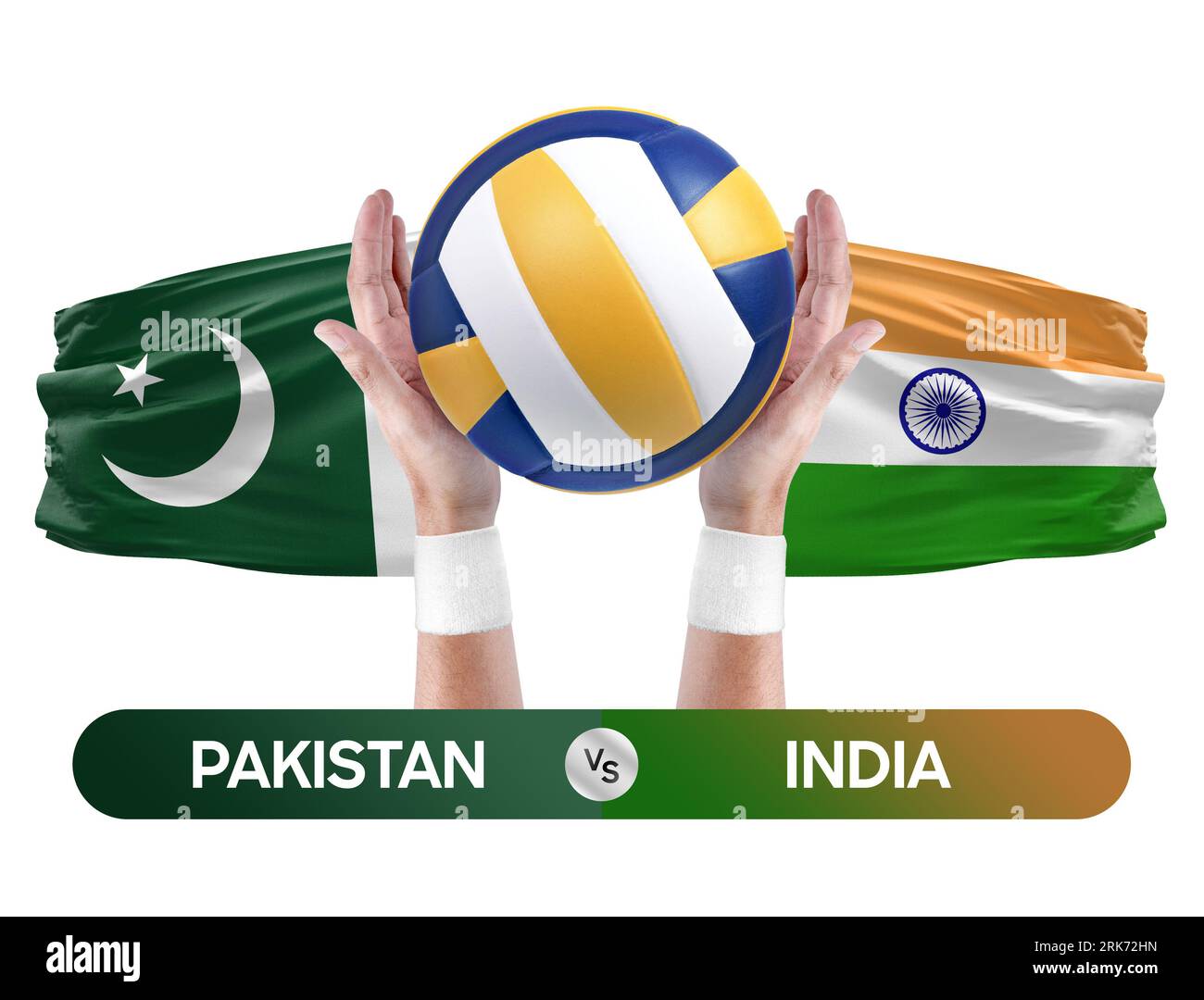 Pakistan vs India national teams volleyball volley ball match