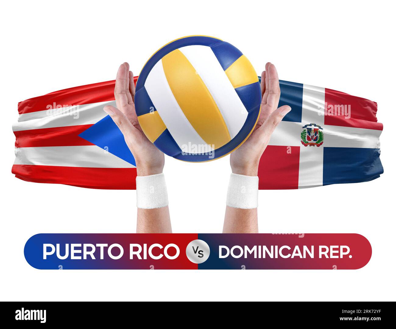 Puerto Rico vs Dominican Republic national teams volleyball volley ball match competition