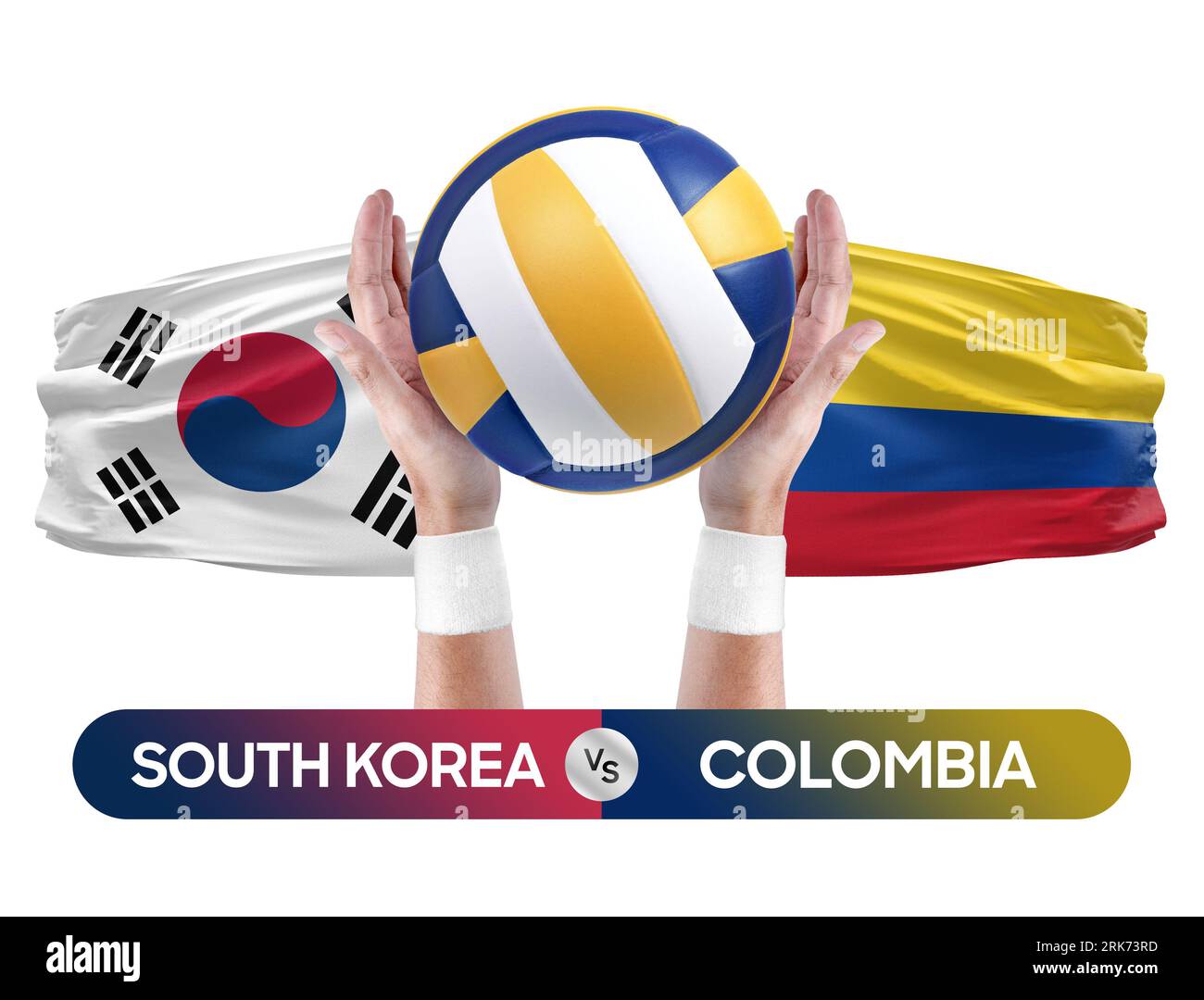 South Korea vs Colombia national teams volleyball volley ball match
