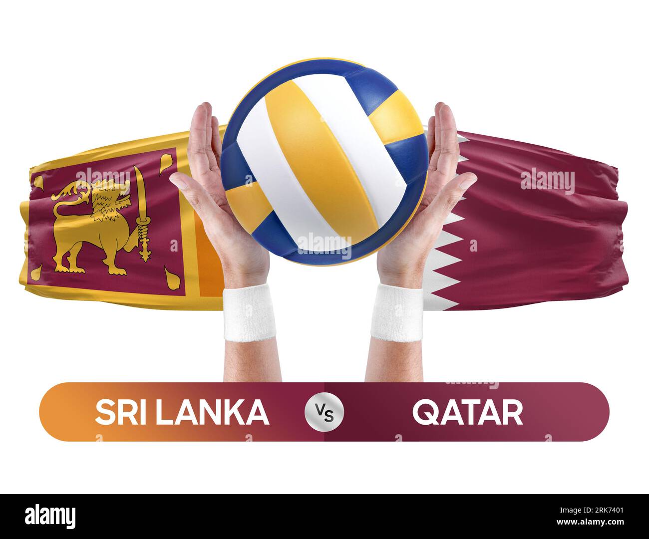 Sri Lanka vs Qatar national teams volleyball volley ball match