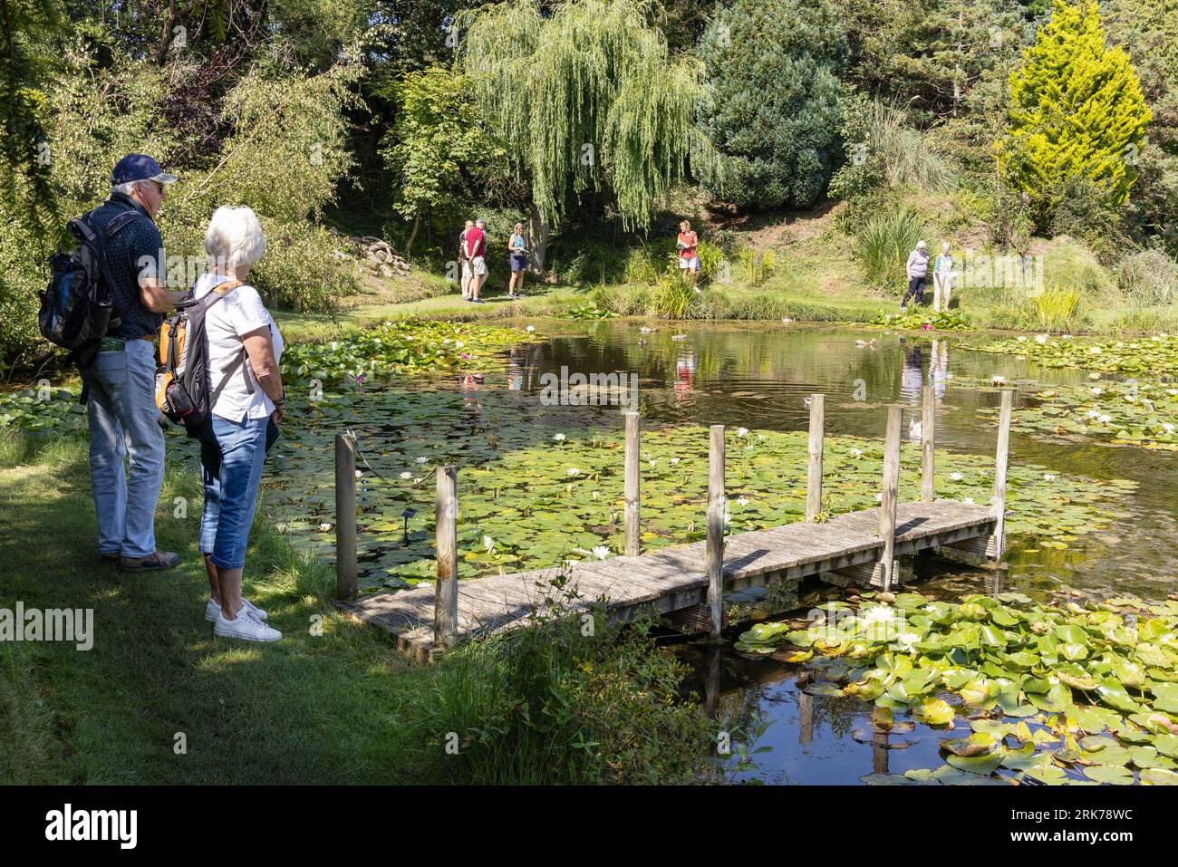 Visitors enjoying the sunshine in an english summer, Water
