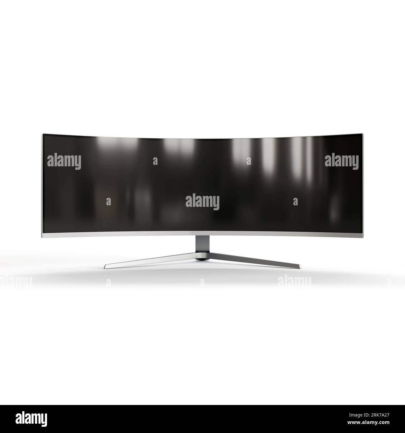 A 3D render of a computer monitor on a white background Stock Photo - Alamy