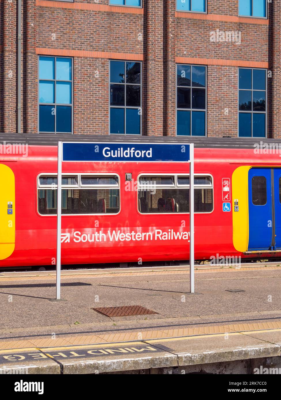 Guildford Railway Station, Guildford, Surrey, England, UK, GB. Stock Photo