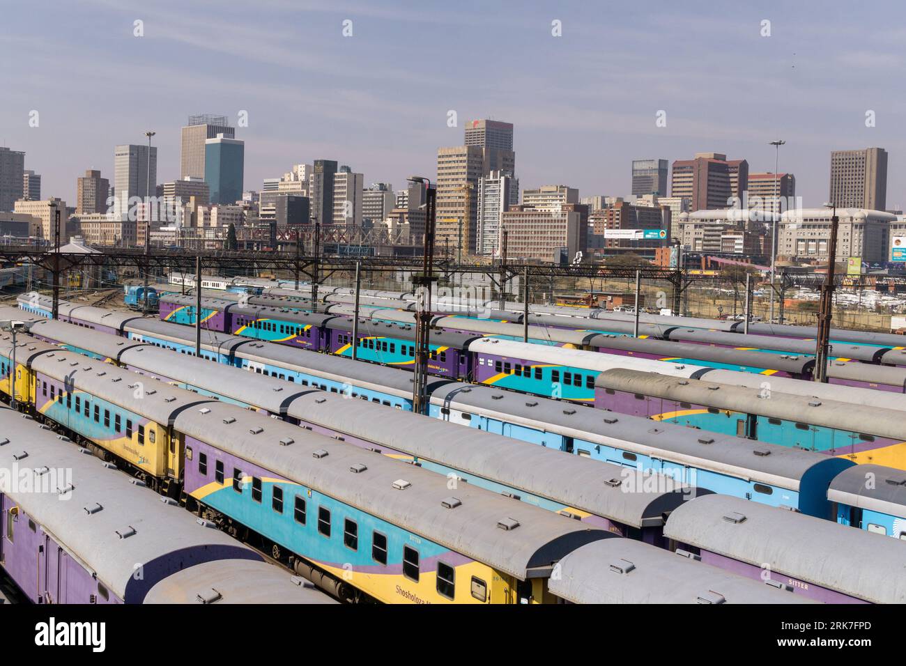 The Central Park Train Station in Downtown Johannesburg Stock Photo Alamy
