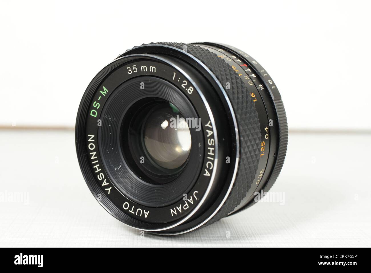 The Yashica 50mm prime lens from the 70s Stock Photo