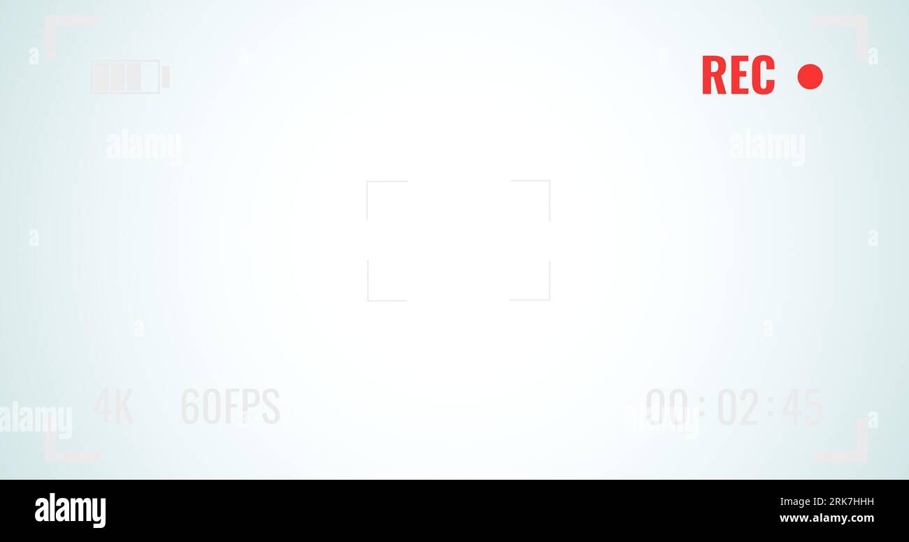 3d render of camera viewfinder in recording for overlay Stock Photo Alamy