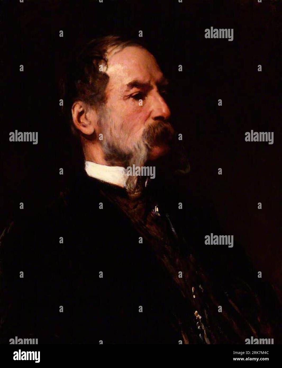 Sir John Tenniel 1883 by Francis Montague Holl Stock Photo
