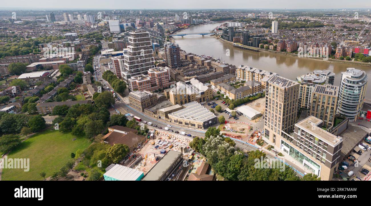 York Road and Plantation Wharf, Wandsworth, London, near Clapham ...