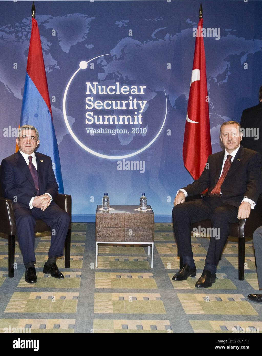 Meets president turkey recep tayyip erdogan hi-res stock