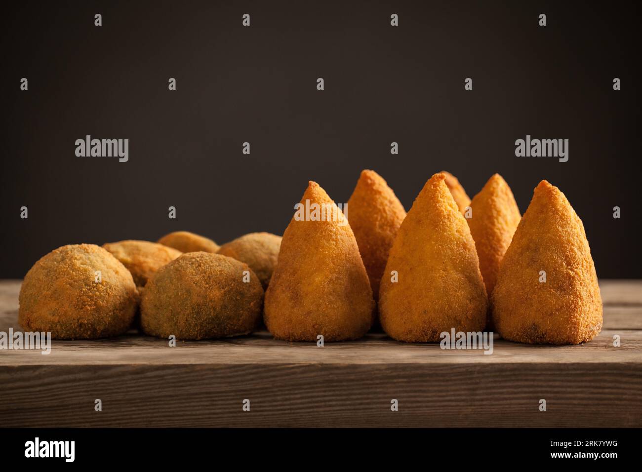 Typical Sicilian street food, Arancini Arancina from Sicily