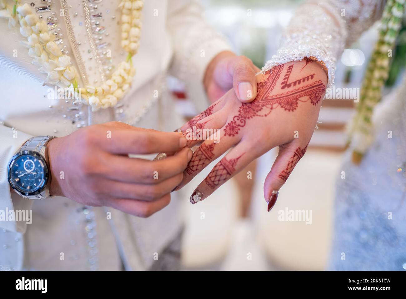 Wedding ring exchange hi res stock photography and images Alamy