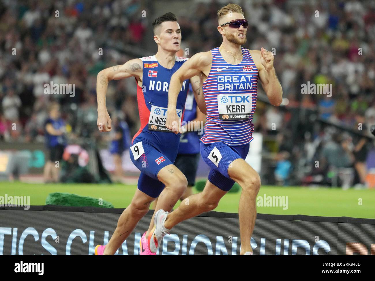 Budapest, Hongrie. 23rd Aug, 2023. Josh Kerr (GBR) Gold medal, Jakob