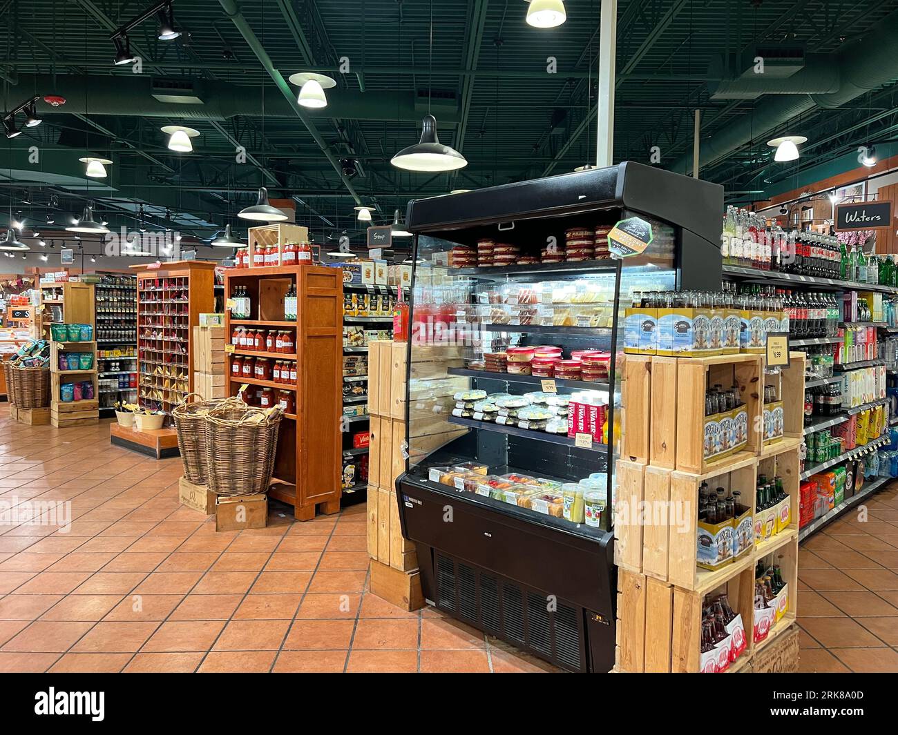Interior of The Fresh Market, an upscale specialty grocery retailer in
