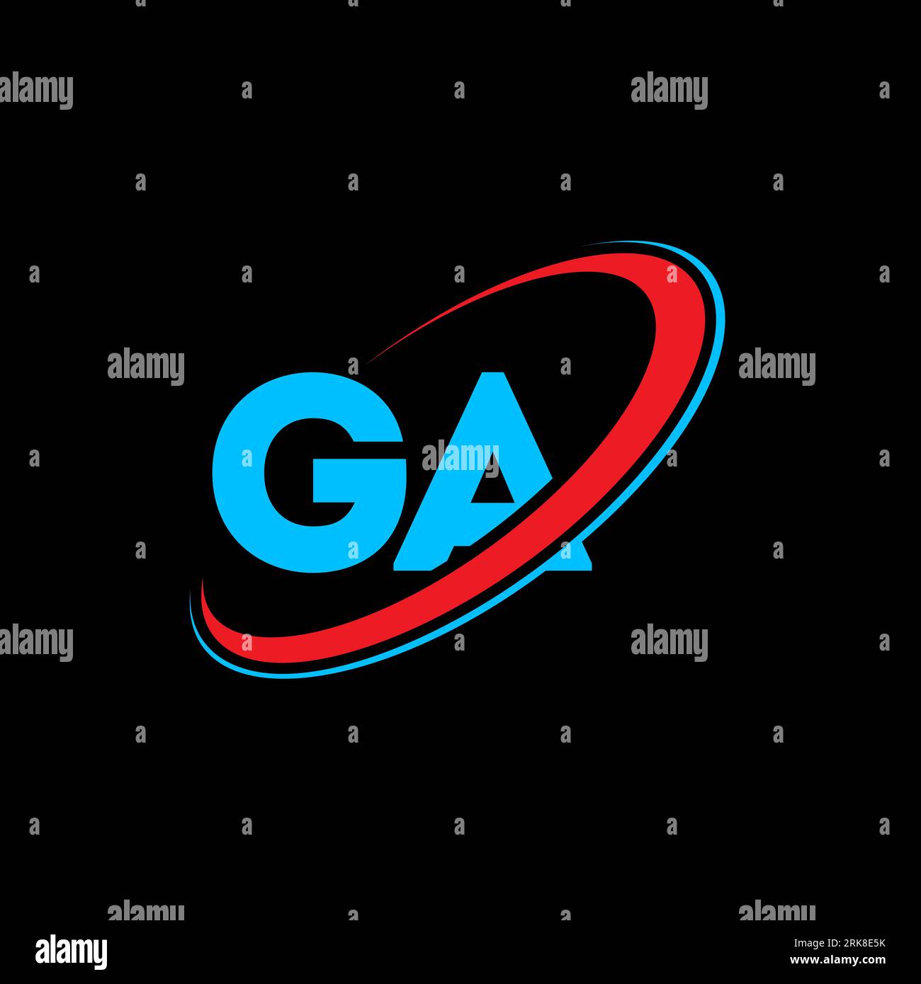Initial Ga Design Ga corporate logo hi-res stock photography and images - Alamy