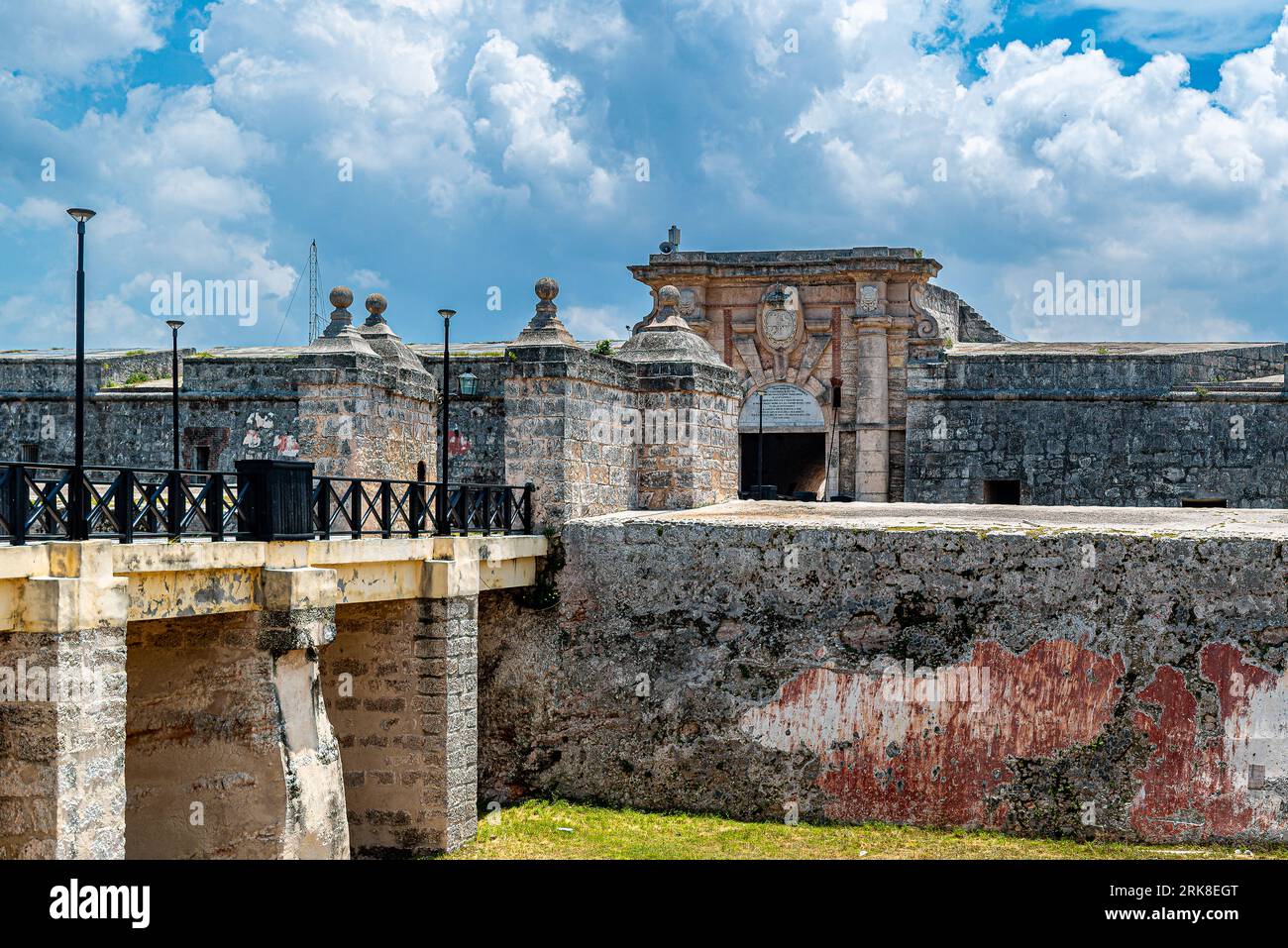 Cuba Havana.Fortifications of old Havana. The attractive geographical