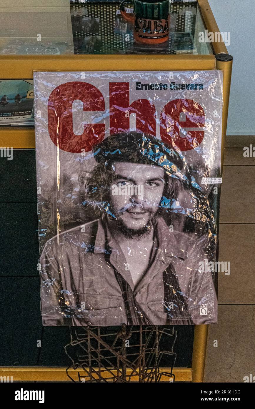 Cuba, Havana. Che Guevara, Argentine theoretician and tactician of guerrilla warfare, prominent communist figure in the Cuban Revolution. Stock Photo