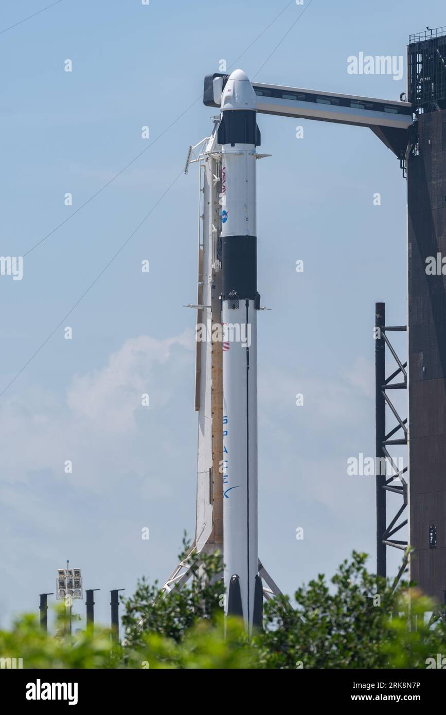 SpaceX Falcon 9 Crew-7 Credit: Brandon Moser/Alamy Live News Stock Photo