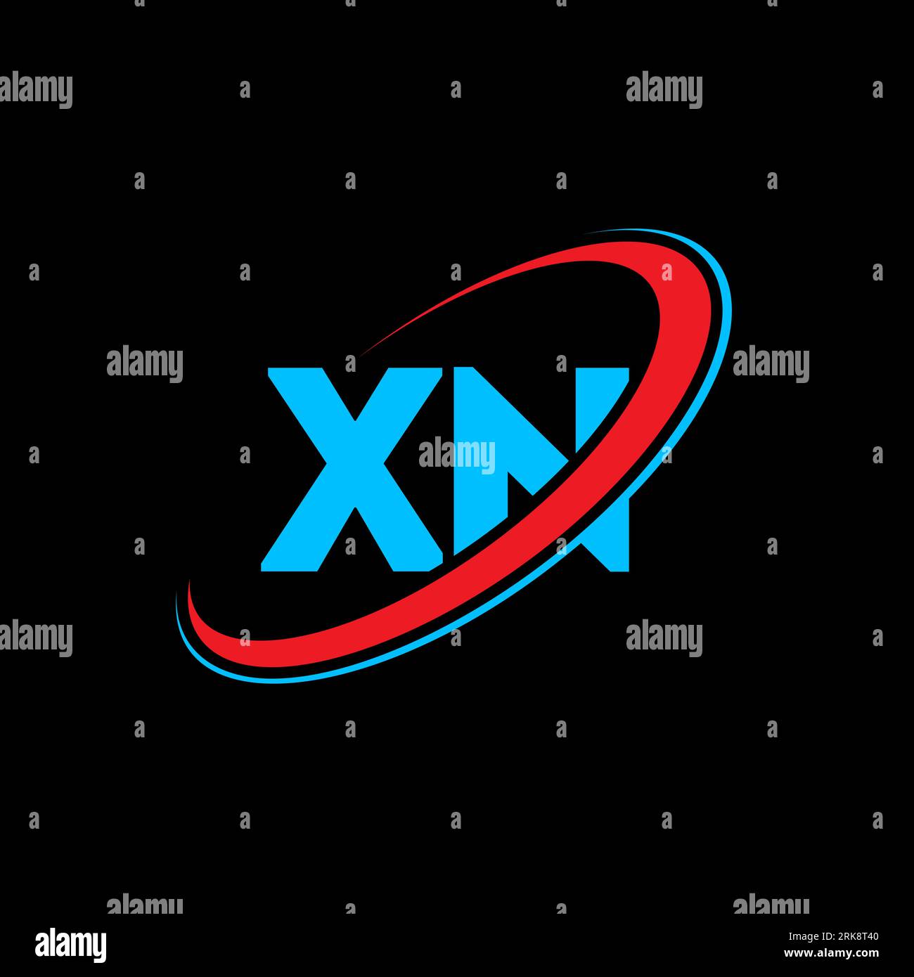 XN X N letter logo design Initial letter XN linked circle uppercase XN X N letter logo design Initial letter XN linked circle uppercase