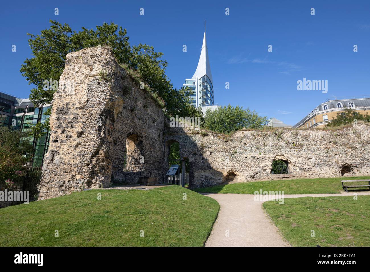 Ruins of Reading Abbey, Reading, Berkshire, England, United Kingdom, Europe Stock Photo