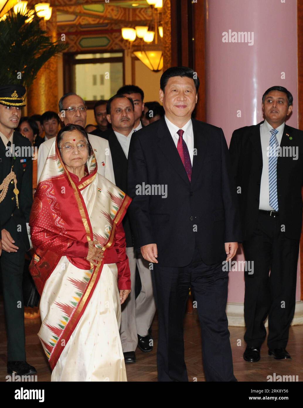 Indian president pratibha patil meets hi-res stock
