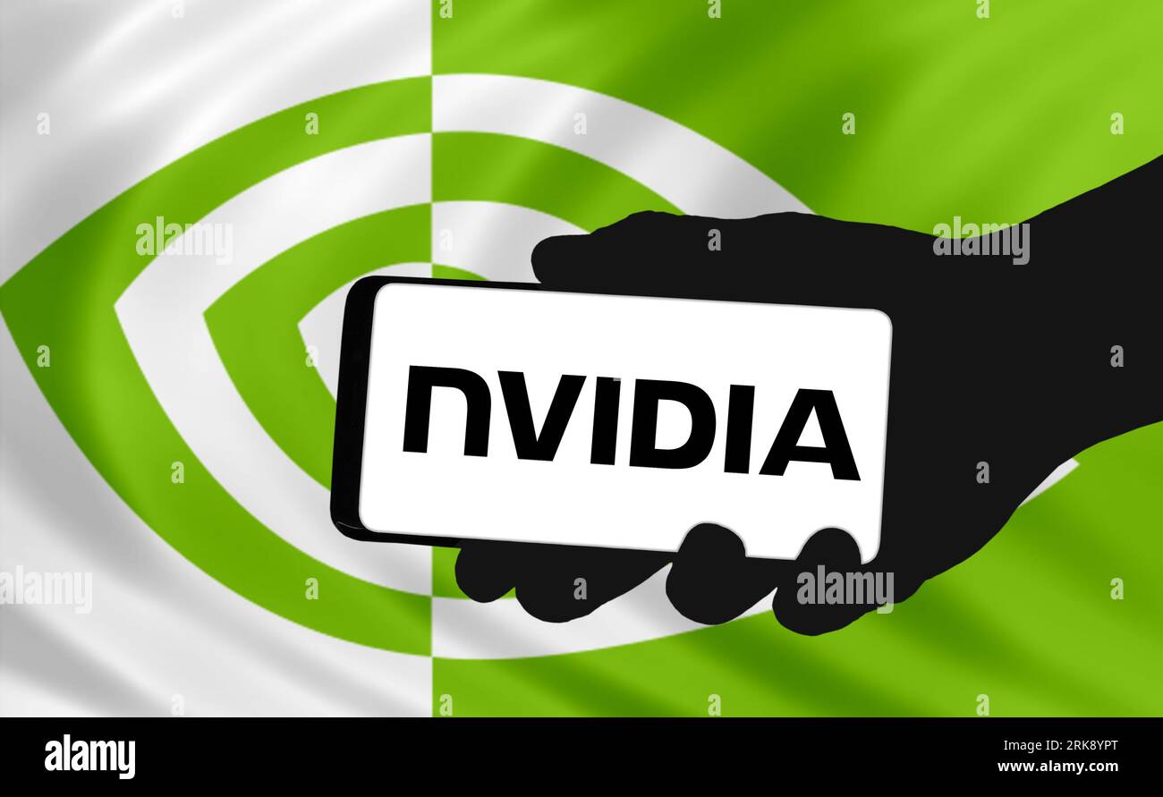 Nvidia - American technology company Stock Photo