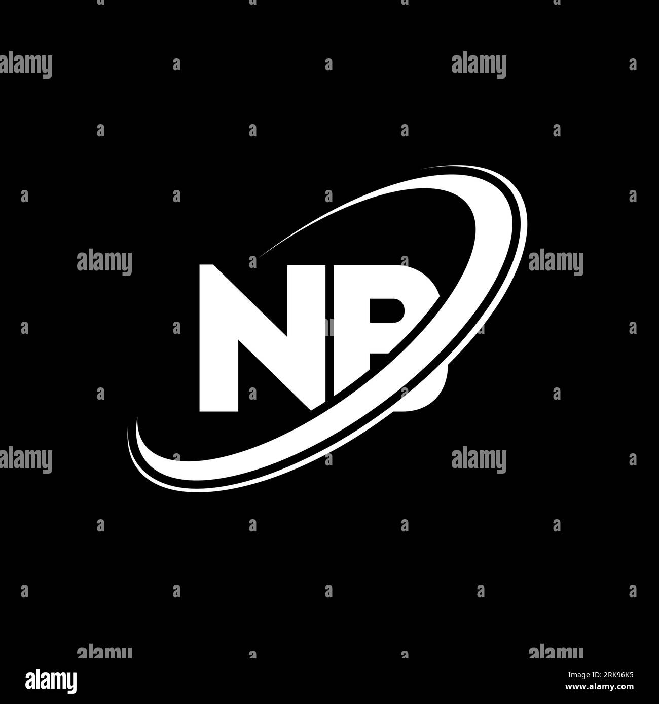 NB N B letter logo design. Initial letter NB linked circle uppercase