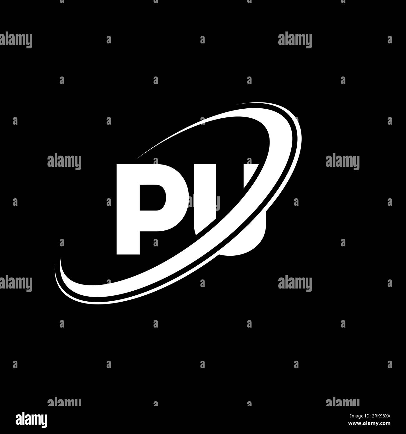 PU logo. P U design. White PU letter. PU/P U letter logo design ...