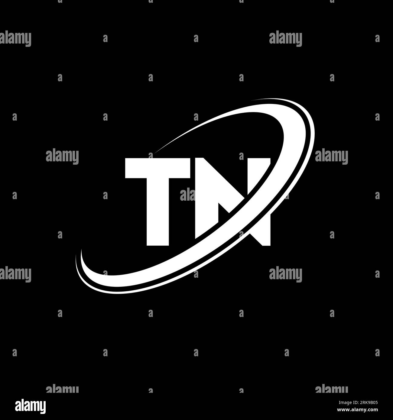 Tn logo design Stock Vector Images - Alamy